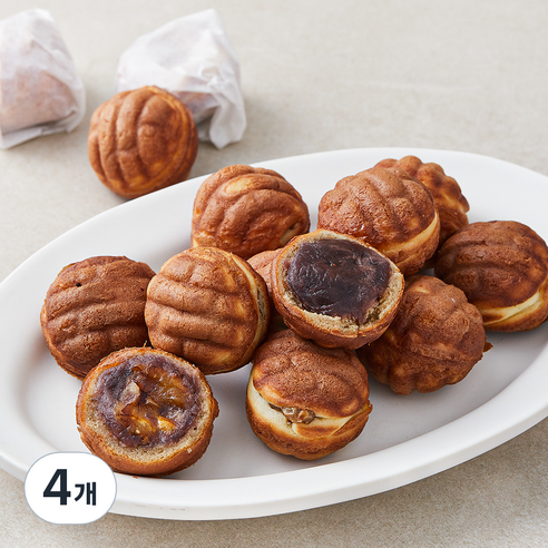 호두르 찰보리 호두과자 20구 파우치, 340g, 4개