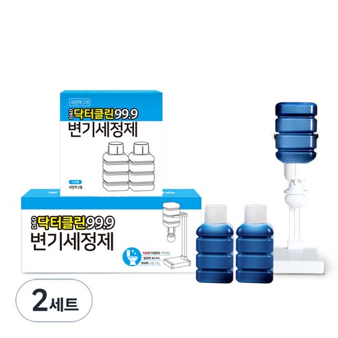디앤디 닥터클린 99.9 변기세정제 + 리필용액 2개, 2세트