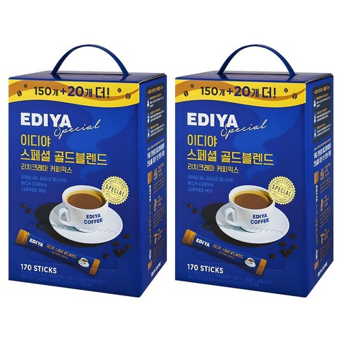 이디야 스페셜 골드 블렌드, 11g, 170개입, 2개