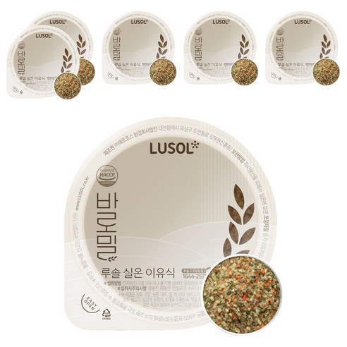 루솔 바로밀 한우 불고기 진밥 이유식, 120g, 6개