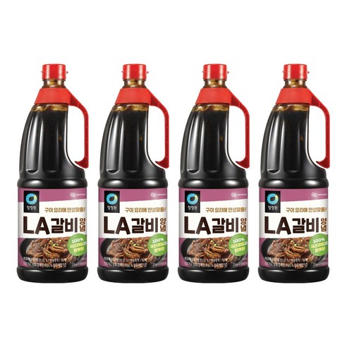 청정원 LA갈비양념, 2kg, 4개