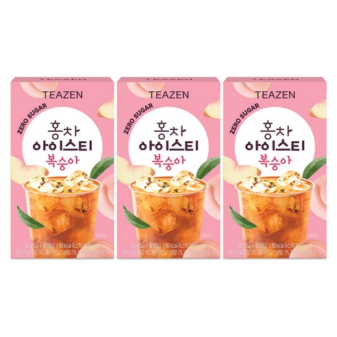 티젠 홍차 아이스티 복숭아, 5g, 10개입, 3개