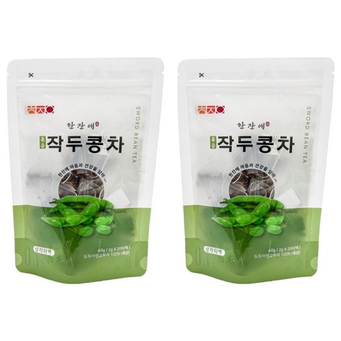 한잔애 볶음 작두콩차, 2g, 20개입, 2개