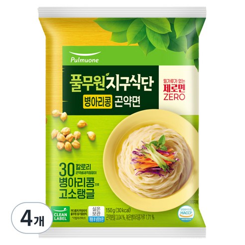 풀무원 라이트누들, 150g, 4개