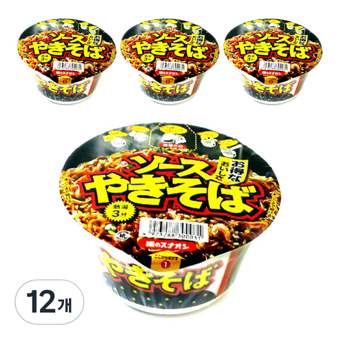 글로델 야끼소바 컵면 86g, 12개