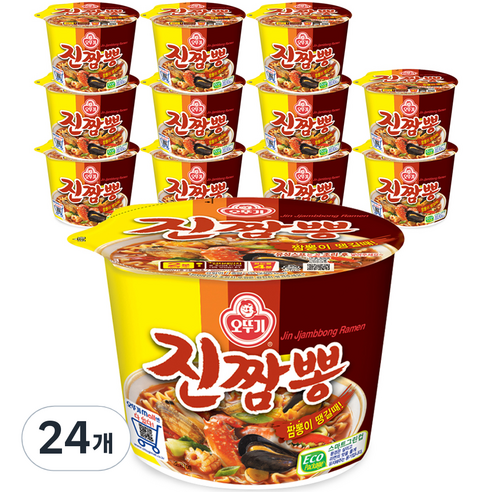 오뚜기 진짬뽕 컵라면 115g, 12개