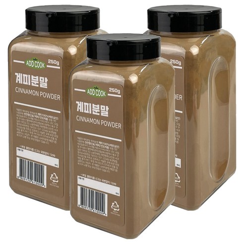 ADDCOOK 계피분말, 3개, 250g