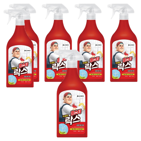 홈스타 착 붙는 락스 스프레이, 500ml, 6개