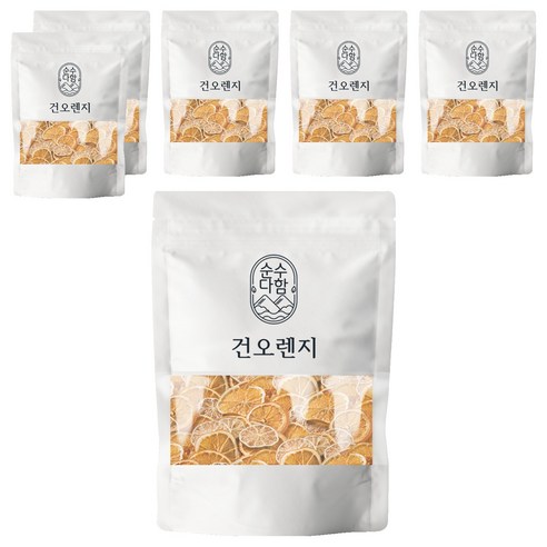 순수다함 건오렌지 슬라이스 오렌지차, 50g, 1개입, 6개