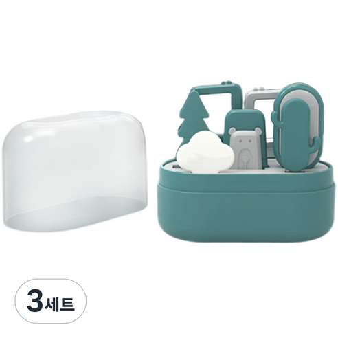 라니마켓 베이비 네일 클리퍼 세트, 블루, 3세트
