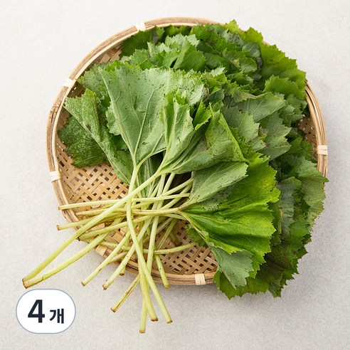 국내산 머위잎, 200g, 4개