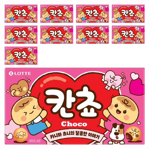 롯데웰푸드 칸쵸 초코, 54g, 10개