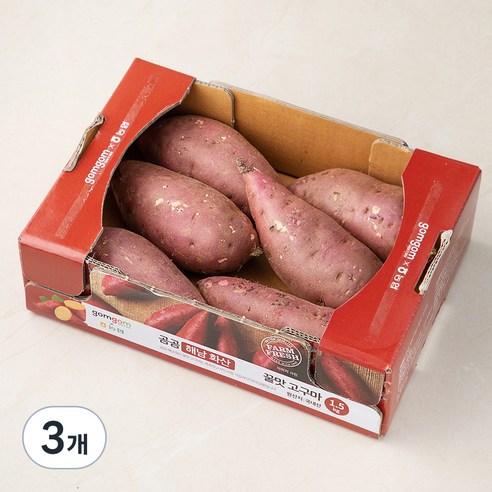 곰곰 농협 해남 화산 꿀맛 고구마, 1.5kg, 3개