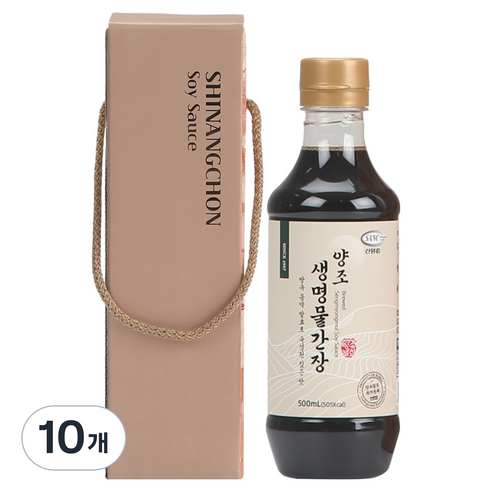 신앙촌 기쁨 1호 양조간장, 500ml, 10개