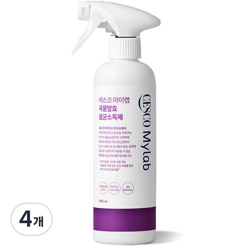 세스코마이랩 곡물발효 살균소독제, 500ml, 4개