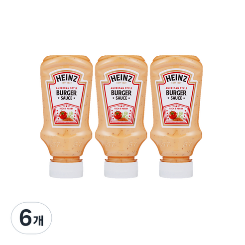 하인즈 버거소스, 230g, 6개