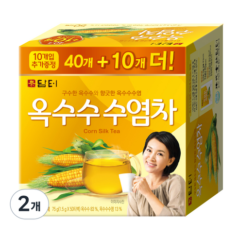 담터 옥수수 수염차, 1.5g, 50개입, 2개