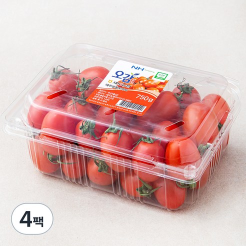 세도농협 GAP 인증 대추 방울 토마토, 750g, 4팩