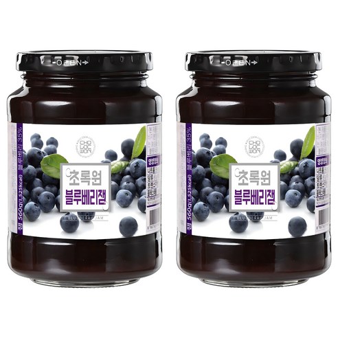 초록원 블루베리잼, 560g, 2개