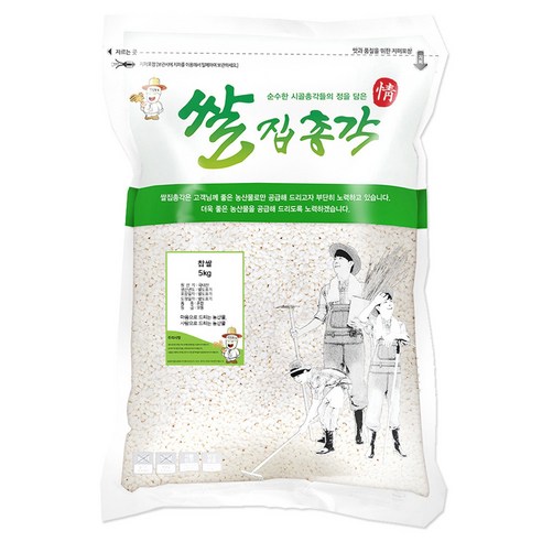 쌀집총각 찹쌀, 5kg, 1개