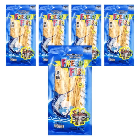프레쉬 피쉬스낵 바베큐맛, 80g, 5개