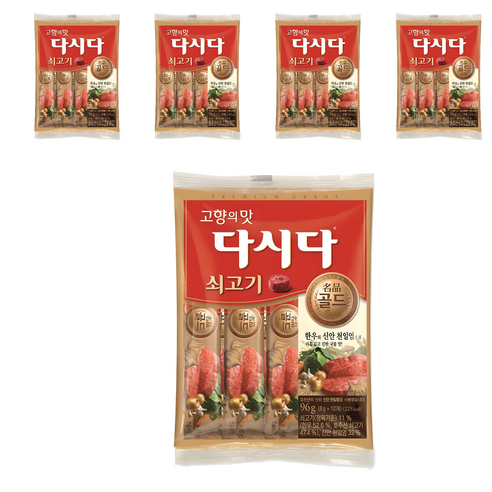 다시다 골드 쇠고기, 96g, 5개
