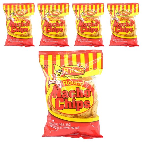 리코스 라운드 나쵸 칩, 100g, 5개