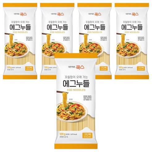 대한제분쿡스 에그누들, 500g, 5개
