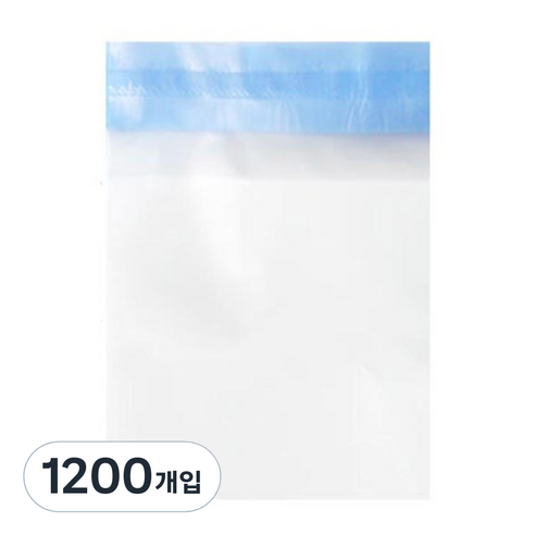 접착식 무지 반투명 opp 봉투, 1200개