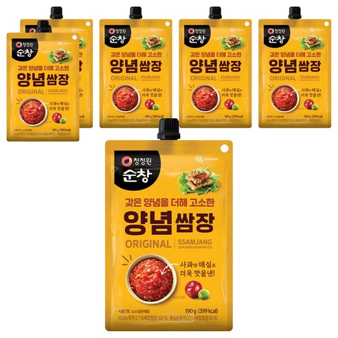 대상 청정원 순창 양념쌈장, 190g, 6개