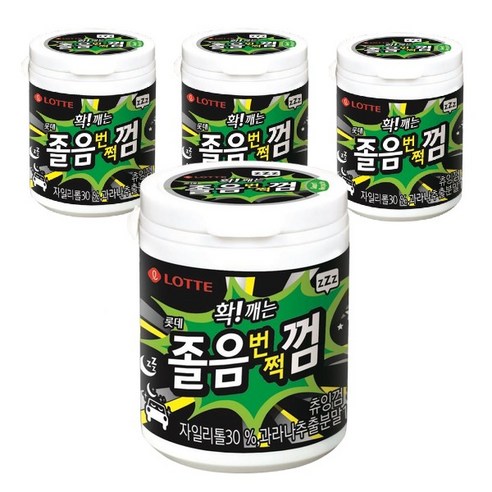 졸음 번쩍 껌 용기87g, 87g, 100개