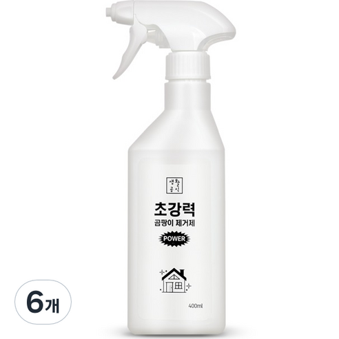 생활공식 초강력 곰팡이 제거제, 400ML, 6개
