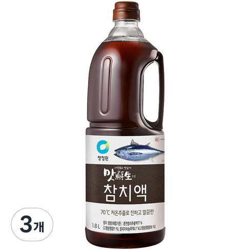 청정원 맛선생 참치액, 1.8L, 3개
