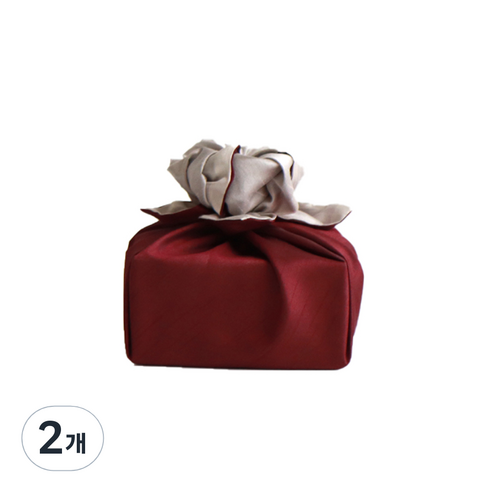 라일라라일라 단색보자기 M, 와인, 2개