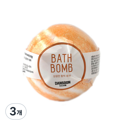 단순생활 거품 입욕제 배스밤 망고향, 150g, 3개