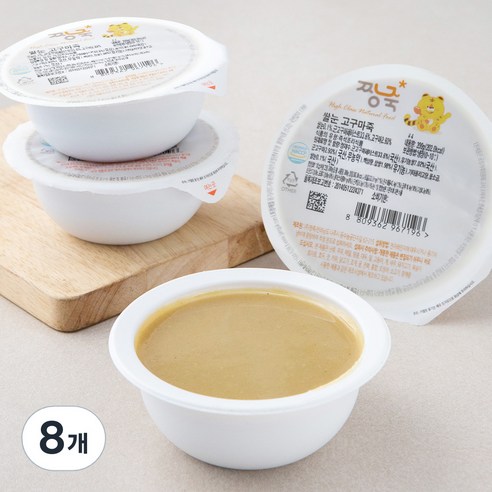 짱죽 웰빙죽 쌀눈 고구마죽 (냉장), 200g, 8개