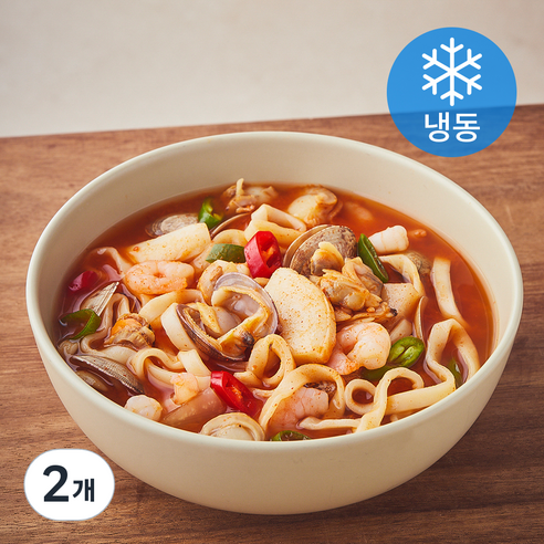 조선전골 칼칼 얼큰 해물 장칼국수 (냉동), 2개, 950g
