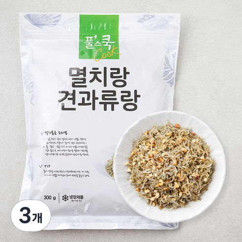 풀스쿡 어린이용 땅콩 멸치, 300g, 3개