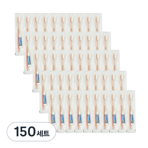 마켓에이 호텔용 휴대 칫솔 치약 덴탈키트 오렌지, 150세트