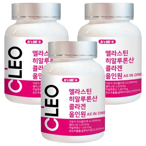 닥터스원 엘라스틴 히알루론산 콜라겐 올인원 58.5g, 90정, 3개