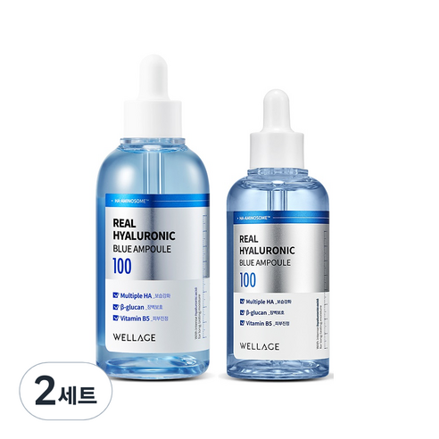 웰라쥬 리얼 히알루로닉 블루 100 앰플 100ml + 75ml 세트, 1개