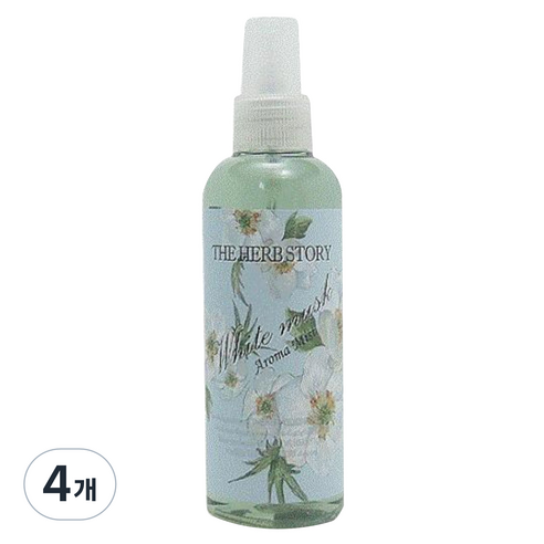 더허브스토리 바디미스트 화이트무스크, 200ml, 4개