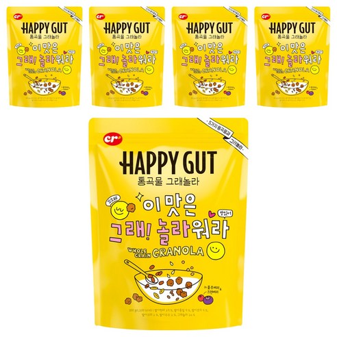 해피갓 통곡물 그래놀라, 5개, 300g