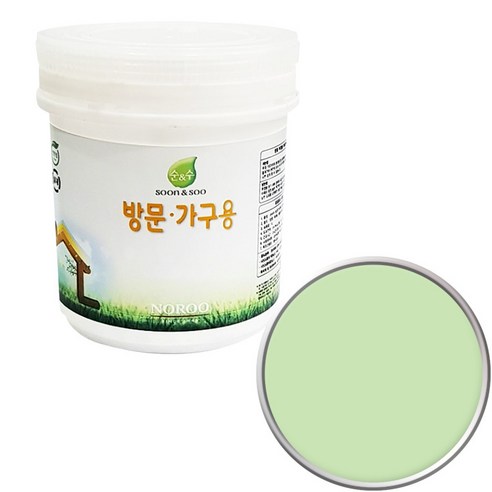 순앤수 방문 가구용 페인트 1L, 1개, 소프트그린 NR4106