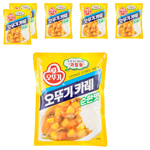 오뚜기 카레 순한맛, 1kg, 6개