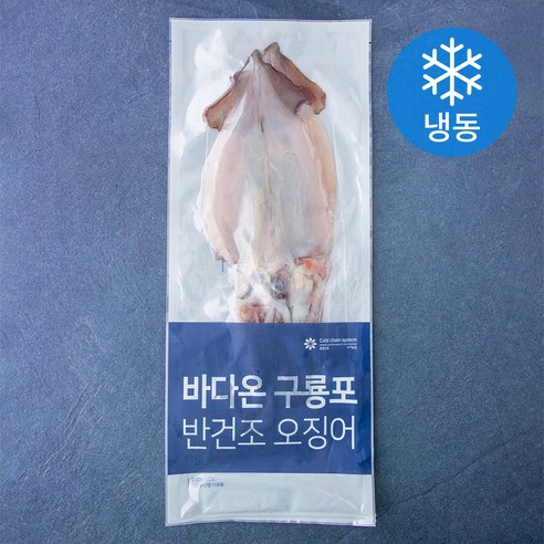 바다온 포항시 인증 구룡포건조 원양산 반건조 오징어 2미 (냉동), 220g, 1개