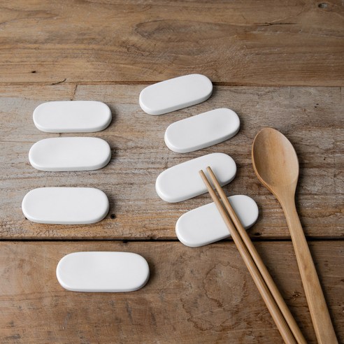하우밍 바일레 수저받침, 화이트, 8개입