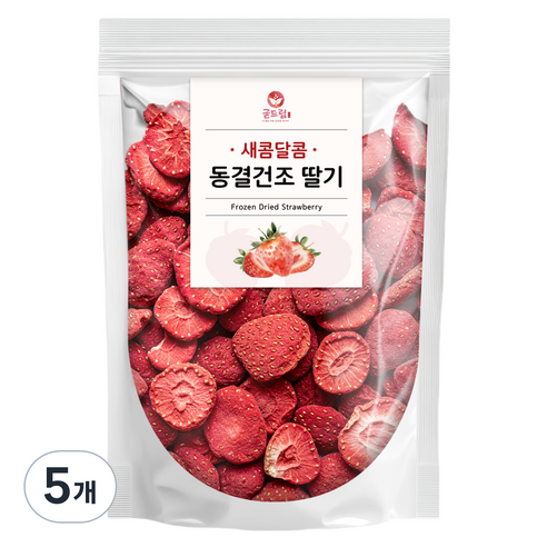 굳드림 동결건조 딸기, 5개, 50g