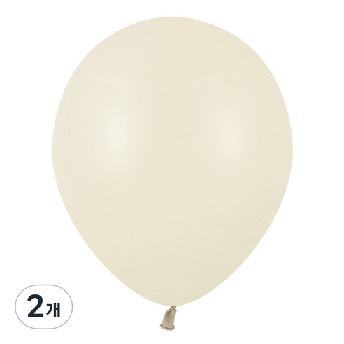 파티팡 라운드 레트로 풍선 30cm 100p, 샌드 화이트, 2개