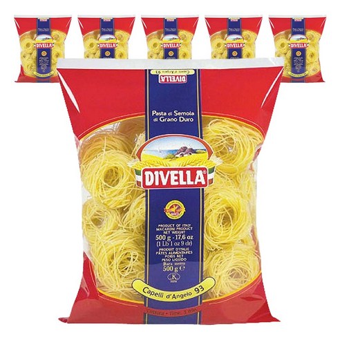 디벨라 까펠리 엔젤헤어 파스타, 500g, 6개